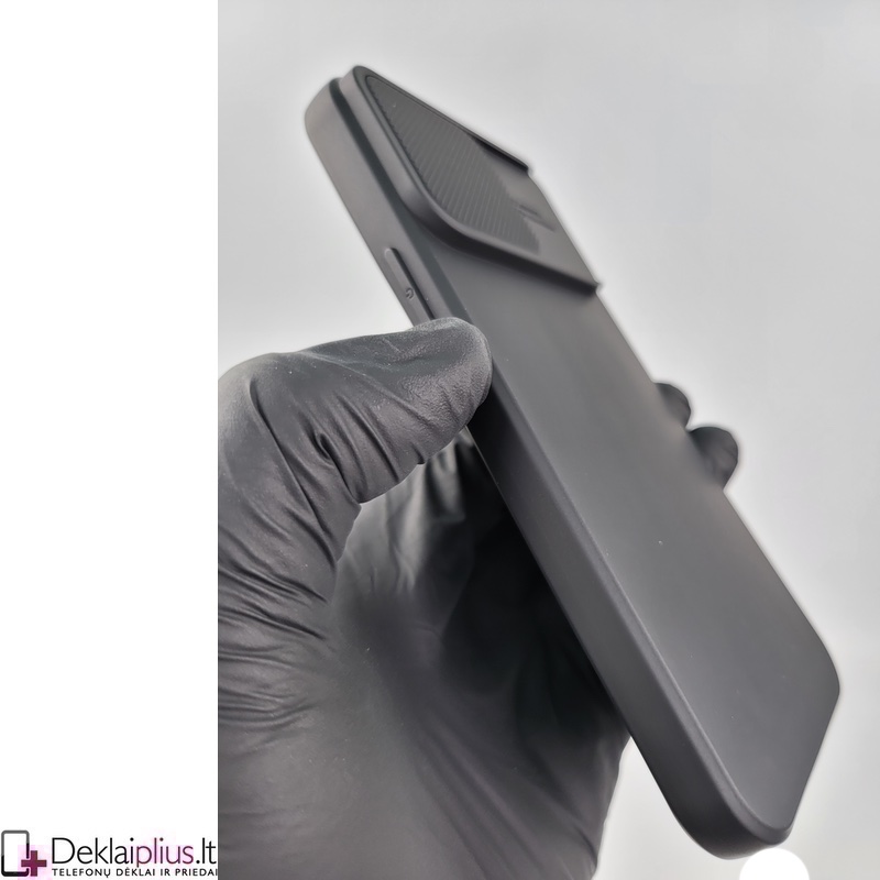 Švelnus guminis dėklas su kameros apsauga - juodas (Apple Iphone 14 Pro Max) Švelnus guminis dėklas su kameros apsauga - juodas (Apple Iphone 14 Pro Max)